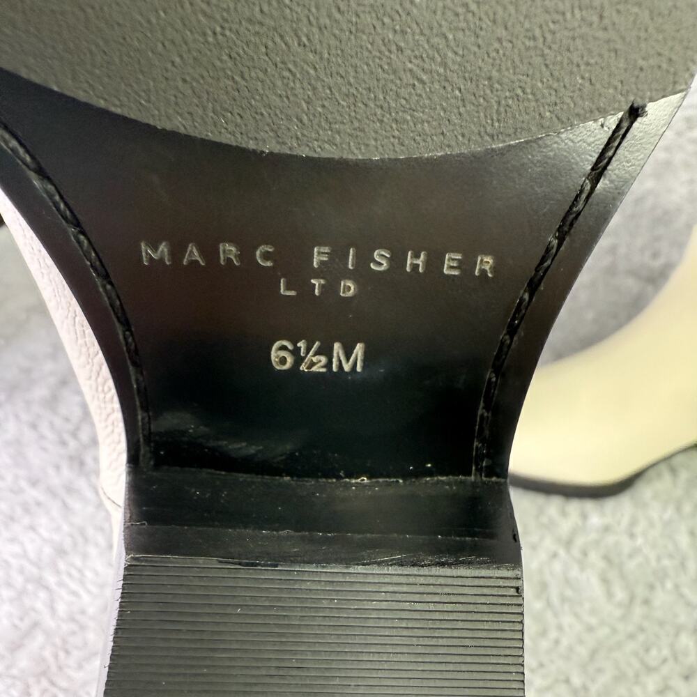 Marc Fisher Ltd. Roselle Western Boot Size 6.5 Women's White Leather MSRP $329 - Picture 8 of 11